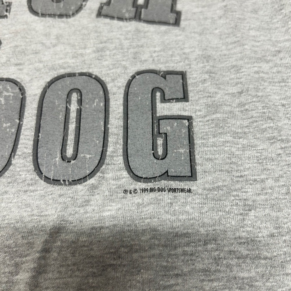 Big Dogs Coach Big Dog Graphic T-Shirt Mens XL Grey Vintage 1999 Sportswear - Picture 6 of 8